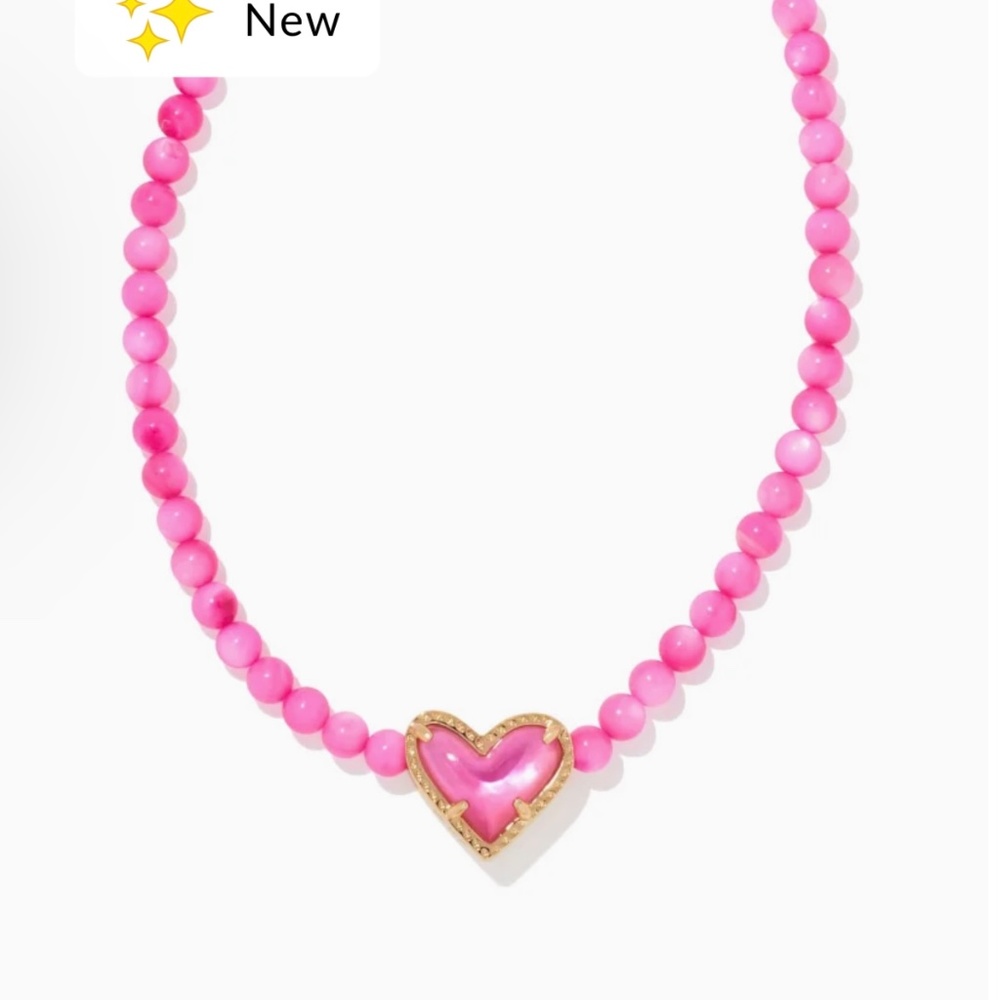 COPY - Kendra Scott Beaded Ari Gold Necklace In Pink Mix NWT